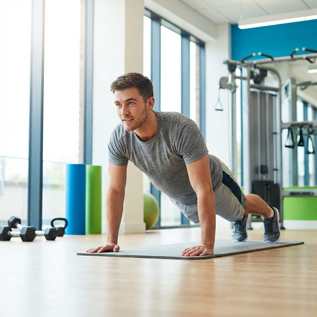 Lifter tracking workout progress on phone with TerraFit strength training app